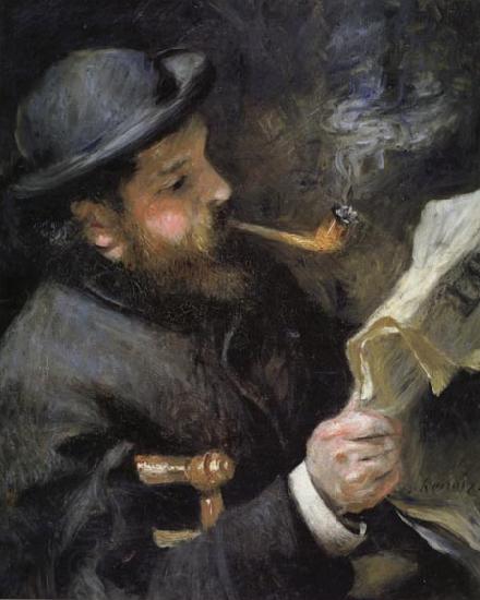 Pierre Renoir Chaude Monet Reading China oil painting art